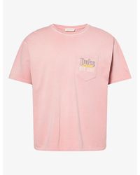 Duke & Dexter - Dr4 Eat Dirt Studded Graphic-Print Cotton T-Shirt - Lyst