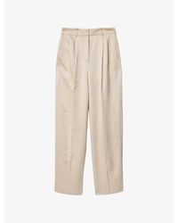 AllSaints - Helena Wide-Leg Woven Trousers - Lyst