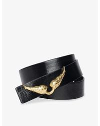 Zadig & Voltaire - Rock Reversible Leather Belt - Lyst