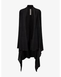 Rick Owens - Draped Long Wool Cardigan - Lyst