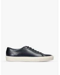 Loake - Sprint Contrast-Stich Leather Low-Top Trainers - Lyst