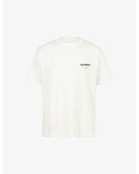 AllSaints - Underground Logo-Print Relaxed-Fit Cotton T-Shirt - Lyst