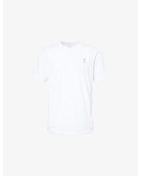 On Shoes - Train-T Graphic Brand-Print Stretch-Woven T-Shirt - Lyst