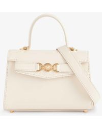 Versace - Medusa-embellished Small Leather Top-handle Bag - Lyst
