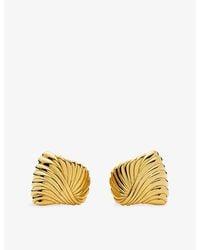 Missoma - Ripple 18Ct Plated Brass Stud Earrings - Lyst