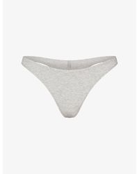 Skims - Everyday Cotton Thong - Lyst