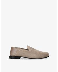 Givenchy - Label Suede Loafers - Lyst