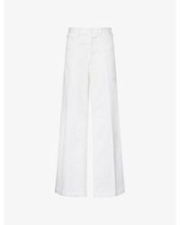 Polo Ralph Lauren - Wide-Leg Flared Stretch-Denim Trousers - Lyst