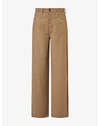 Uma Wang - Phyllis Straight-Leg Wool-Blend Trousers - Lyst