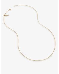 Monica Vinader - Fine 18Ct-Plated Vermeil Sterling- Chain Necklace - Lyst