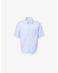 Jonathan Simkhai - Steven Double-Layer Cotton Shirt - Lyst