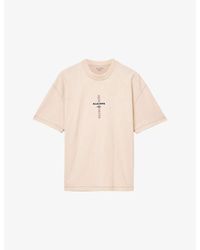 AllSaints - Knox Logo-Print Short-Sleeve Cotton T-Shirt - Lyst