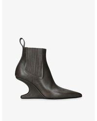 Rick Owens - Cantilever 8 Sharp Leather Ankle Boots - Lyst
