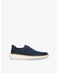 Cole Haan - Grand Phaze Stitchlite Knitted And Leather Oxford Shoes - Lyst