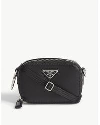 Prada Leather Neck Pouch - Black