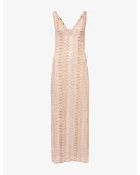 Cheap Monday - Sayulita V-Neck Knitted Maxi Dress - Lyst