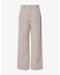 St. Agni - Classic Pintuck-Pleat Wool-Blend Trousers - Lyst
