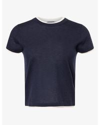 ME+EM - Barely There Baby Merino-Wool And Cashmere T-Shirt - Lyst