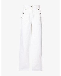 Max Mara - Wide-Leg Denim Trousers - Lyst