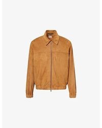 Paul Smith - Collared Suede Bomber Jacket - Lyst