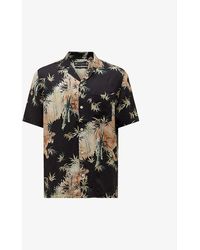 AllSaints - Timor Tropical-print Relaxed-fit Woven Shirt X - Lyst