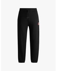 HUGO - Logo-Print Drawstring-Waist Cotton-Jersey Jogging Bottoms - Lyst