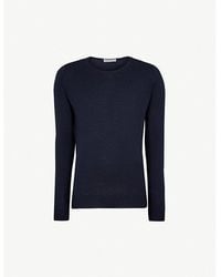 John Smedley - Lundy Crewneck Wool Jumper - Lyst