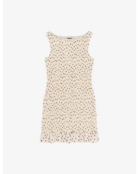 OMNES - Luann Polka-Dot Cotton Mini Dress - Lyst