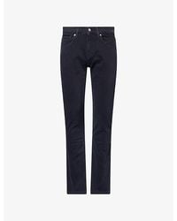 7 For All Mankind - The Straight Left Hand Straight-Leg Stretch-Denim Jeans - Lyst