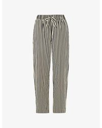 Whistles - Stripe-print Relaxed-fit Cotton Pyjama Botto - Lyst