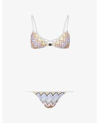 Missoni - Zig-Zag Pattern Bikini Set - Lyst