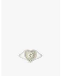 Gucci - Heart Ring With Interlocking G - Lyst