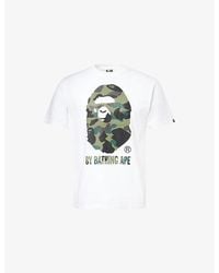 A Bathing Ape - 1St Camo Brand-Print Cotton-Jersey T-Shirt - Lyst