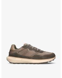 Cole Haan - Grandpro Ashland Brand-Embossed Leather Low-Top Trainers - Lyst