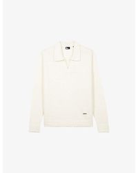 The Kooples - Open-Collar Long-Sleeve Wool Jumper - Lyst