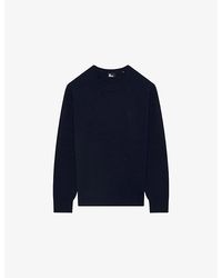The Kooples - Brand-Embroidered Crewneck Wool-Blend Jumper - Lyst