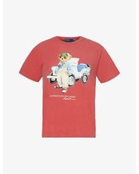 Polo Ralph Lauren - Bear-print Cotton-jersey T-shirt - Lyst