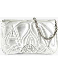 Alexander McQueen - The Seal Embroidered-leather Cross-body Bag - Lyst