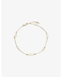 Missoma - Fine Pearl 14Ct Chain Bracelet - Lyst