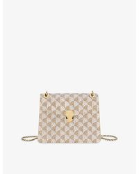 BVLGARI - Serpenti Forever Day-To-Night Small Calla Crystal And Suede Shoulder Bag - Lyst