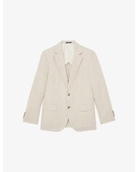 Reiss - Atlantic Single-Breasted Linen Blazer - Lyst