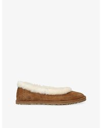 UGG - Zora Suede Ballet Flats - Lyst