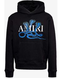 Amiri - Branded Kangaroo-pocket Cotton-jersey Hoody - Lyst