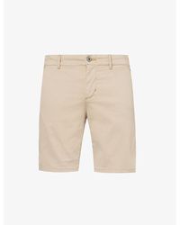 PAIGE - Phillips Classic-fit Straight-leg Stretch-cotton Shorts - Lyst