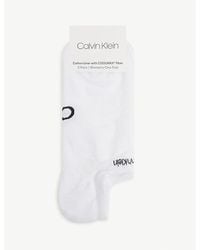 Calvin Klein - Coolmax Cotton-Blend Liner Socks Pack Of Two - Lyst