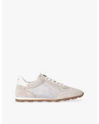Carvela Kurt Geiger - Cortona Suede And Mesh Trainers - Lyst