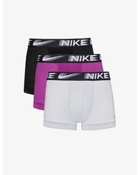 Nike - Logo-Waistband Pack Of Three Recycled Polyester-Blend Trunks - Lyst