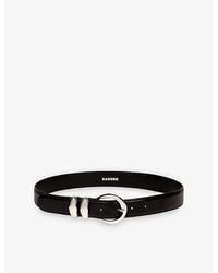 Sandro - Smooth Buckle-Embellished Leather Belt - Lyst