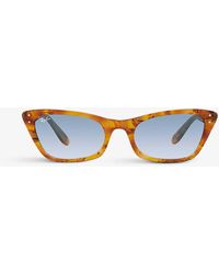 Ray-Ban - Rb2299 Lady Burbank Acetate Cat-eye Sunglasses - Lyst