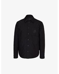 Moncler - Galinhas Shirt Brand-patch Regular-fit Cotton-blend Down Jacket - Lyst